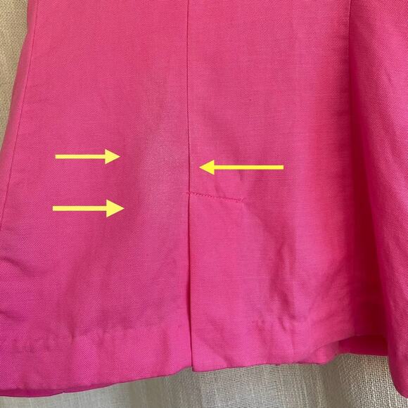 J. McLaughlin Vesta Linen Blend Blazer Persian Pink 10 (see description re flaw) - Picture 16 of 16